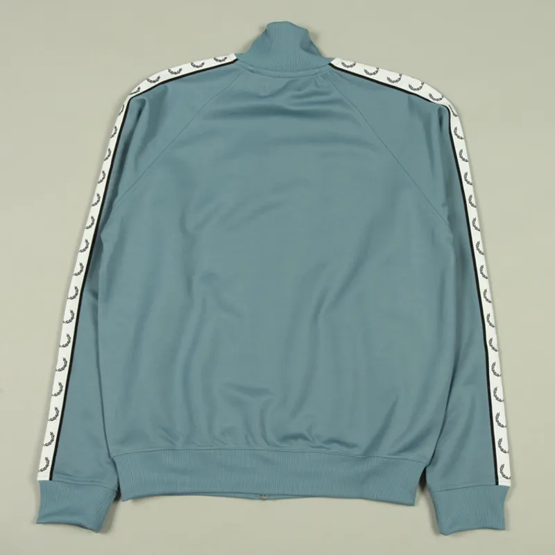 Fred Perry Taped Track Jacket - Ash Blue-2